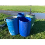 4 water barrells