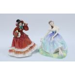 Two Royal Doulton figures to include Giselle HN2139 & Christmas Time HN2110 (2)