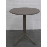 Italian Nardi grey fibreglass table, 76 x 61cm.