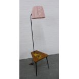 Vintage standard lamp table, 185 x 48cm.