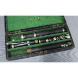 Flute in a fitted case