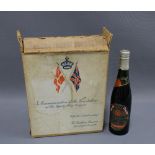 In Commemoration of the Coronation of His Majesty King George VI - an unopened bottle of Carlsberg