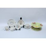 Collection of Beatrix Potter nursery ware pottery and a small group of fruit moulded plates and