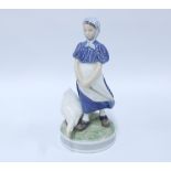 Royal Copenhagen goose girl figure, pattern number 527, 23cm high