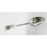 Scottish provincial silver table spoon, fiddle pattern, circa 1820 by Thomas Stewart, marked TS,