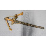Chinese coin sword. 46cm.