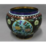 Cloisonné jardinière planter, approx. 34cm diameter