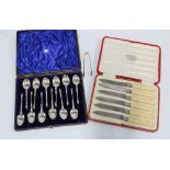 A late Victorian cased set of twelve silver Apostle spoons, William Hutton & Sons Ltd, Sheffield