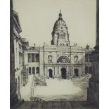 Wilfred Appleby (Scottish - 1889 - 1959) 'Edinburgh University', etching, signed in pencil and