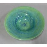 Maltese art glass bowl. 36cm