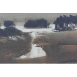 Brigitte Brondum-Neilsen RI, Corrour, watercolour, signed and framed under glass, RSW label verso,