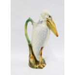 Absinthe jug in the form of a Stork, 34cm high.