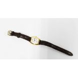 Frederique Constant ladies wrist watch, case numbered 1425333, on brown leather strap