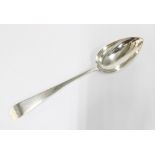 Greenock Scottish provincial silver table spoon, old English pointed end pattern, mark of John