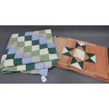 Two patchwork quilts, largest 180 x 170cm (2)