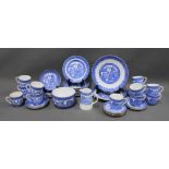 Shore & Coggins Bell China Willow pattern teaset (a lot)
