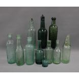 Eleven late 19 / early 20th century glass bottles (11)