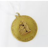 18ct gold Hillside Bowling Club 1880 medal