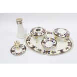 Kokura Japanese porcelain dressing table set (6)