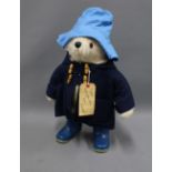 Paddington Bear, Gabrielle Designs, with blue duffle coat and Dunlop Wellington boots, 46cm