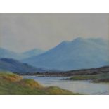 Douglas Alexander RHA (Irish 1871-1945) 'In Connemara', watercolour, signed, framed under glass with