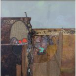 Richard Coley (Scottish born 1938) 'Broken Arches'. mixed media metal collage, signed and framed