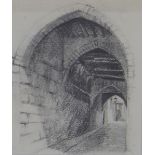 David Martin, 'Aleppo', The Cusp of Change: A Journey Through the Middle East, pencil drawing,