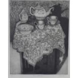 David Sinclair RGI, 'Arsenic and Old Lace', etching, pencil signed in the margin and numbered 1/