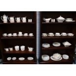 Furnivals "Quail" pattern part tea and dinner service (a lot)