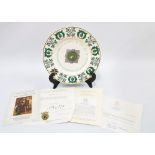The Tercentenary Order of the Thistle 18ct gold and green enamel brooch set with emeralds and