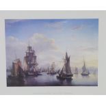 The Port of Leith, a framed Alexander Naysmith, city art centre framed print, size including frame