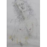 Joyce Gunn Cairns (SCOTTISH b. 1948) 'Sebastienne' pencil on paper, signed and dated 2003, framed