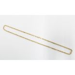 14k gold rope twist necklace, stamped Italy 14k