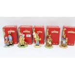 Five Bunnykins by Royal Doulton figures to include Land Girl, etc all boxed (5)
