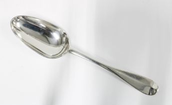18th century provincial silver table spoon, hanoverian pattern, makers mark for Coline Allen,