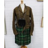 Army jacket, kilt and sporran (a/f) (3)