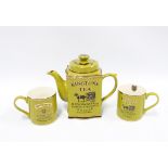 Ringtons Tea Heritage teapot and two mugs (3)