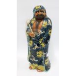 Kutani figure of Daruma, likely late Meiji period, 42cm