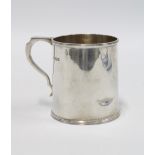George V silver christening mug, Sheffield 1925, 8cm high