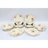 Royal Worcester Blush Ivory dessert service with plates and serving dishes, (17) (some a/f)