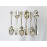 Set of six silver grapefruit spoons, Edinburgh 1981 (6)
