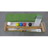 Croquet set.