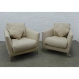 Pair of B&B Italia armchairs, 68 x 84 x 85cm (2)