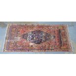 Persian / Iranian rug, a/f with repairs, 250 x 115cm