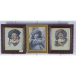 Henrie Pitcher, a set of three Cavalier gouaches framed under glass, 16 x 22cm (3)