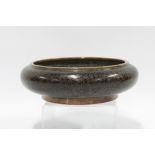 Chinese cloisonne brush washer bowl, four character marks to the base, 21cm.