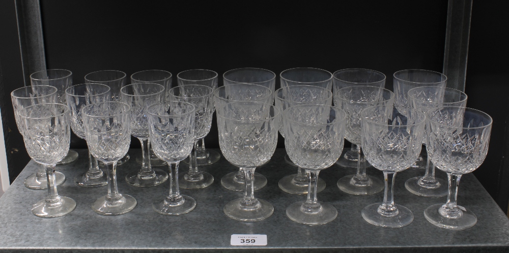 Set of wine glasses, (23)