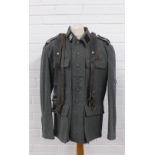 Third Reich Nazi German Army type uniform tunic / jacket, the lining with Waffen stamp