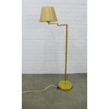 Brass standard lamp. 127cm.