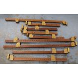 Collection of vintage woodwork clamps. (12)